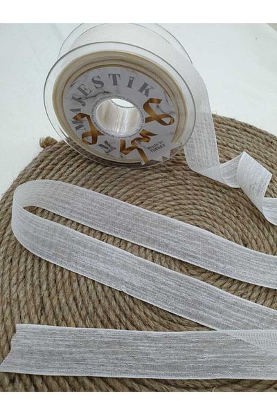 ESTEKS DANTEL Λινό κορδέλα 25 mm Nopeli 20 Mt – Κορδέλα
