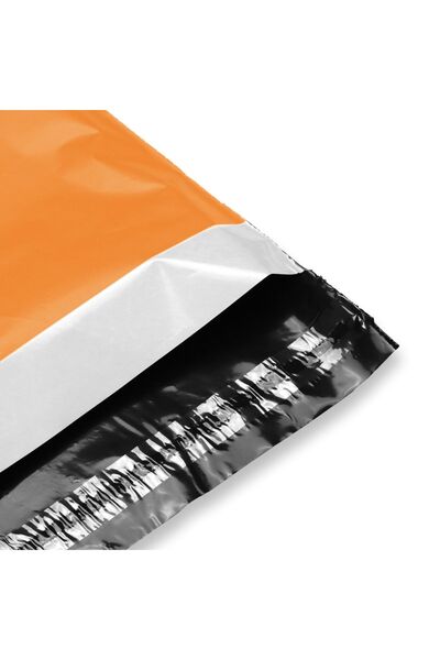AMBALAJ PAZARI Cepsiz Turuncu Kargo Poşeti 30x37+5 Cm - 100 Adet