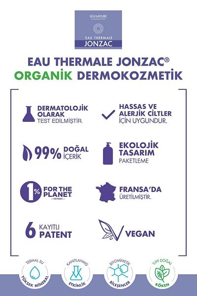 Eau Thermale Jonzac Moisturizing and Cleansing Organic Micellar Water 2X500Ml