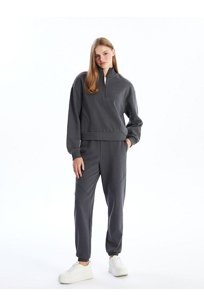 LC Waikiki Pantaloni de sport Jogger pentru damă - Croială dreaptă cu talie elastică