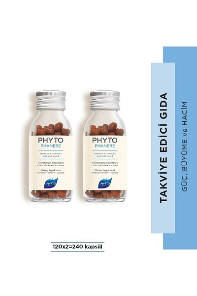 Phyto Duo Phanere - 240 Cups of Food for Hair and Nails, Strength Growth and Volume Supplement