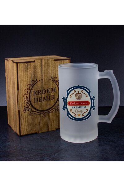 EJOYA Kişiye Özel Kutusunda Bira Bardağı Hediye Seti 108314