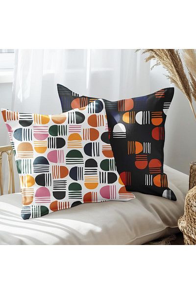 EJOYA Modern Designed 2-Piece Pillow and Throw Pillow Cover 45cm 113477