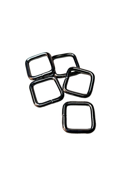 srtfootcare 3 Cm Kare Metal Halka, Çanta Sapı Için Kare Halka 5 Adet