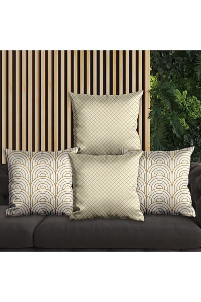 EJOYA Set de perne modern din 4 piese - interior și husă de pernă 45 cm 113647