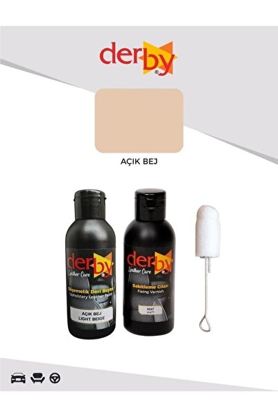 Derby Açık Bej Döşeme Boyası ve Boya Sonrası Sabitleme Cilası