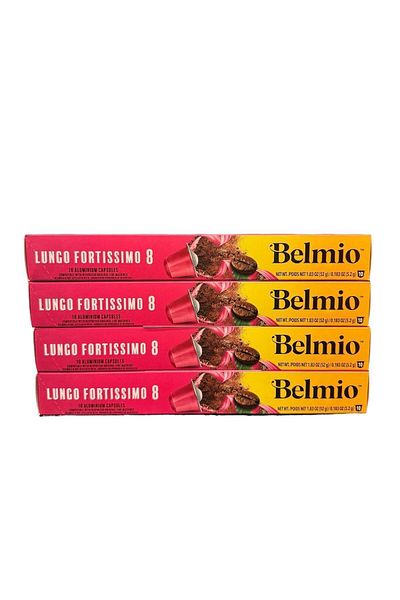 Nespresso Belmio Lungo Fortissimo Coffee - 40 Capsules, Set of 4