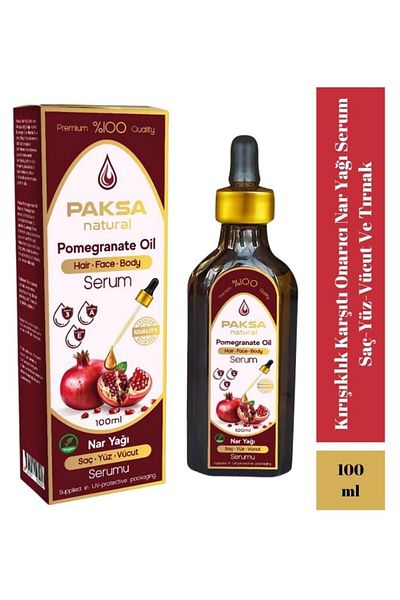paksa Anti-Wrinkle Pomegranate Oil Hair-Face-Nail and Body Serum 100 ml