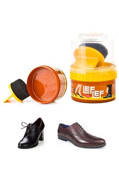 Nuri Leflef Açık Kahve Pratik Cilalı Krem Ayakkabı Bakım Boyası 50 ml