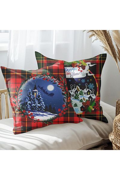 EJOYA Special pentru Anul Nou Pernă din 2 piese și husă de pernă cu design Snow Globe 45 cm 113598