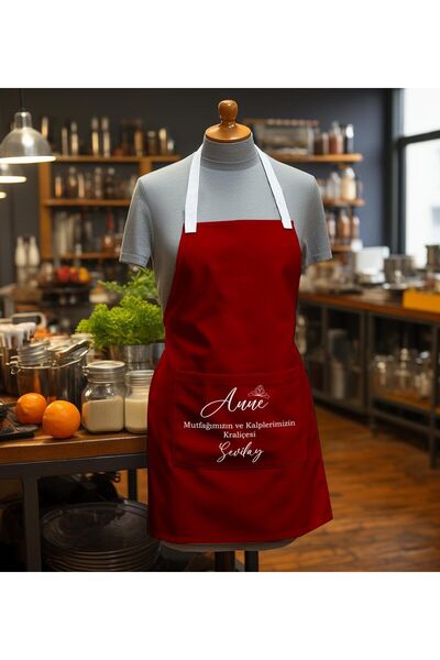 EJOYA Kişiye Özel Isimli Anneler Günü Temalı Mutfak Önlüğü 113128