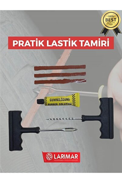 Larimar Dublex Dış Lastik Tamir Seti - Lastik Fitil Kiti - 3 Fitilli - Solüsy...