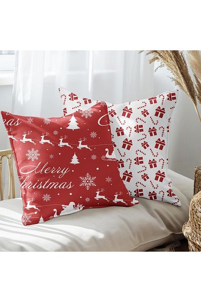 EJOYA New Year's Special Designed 2-Piece Pillow and Throw Pillow Cover 45cm 113593