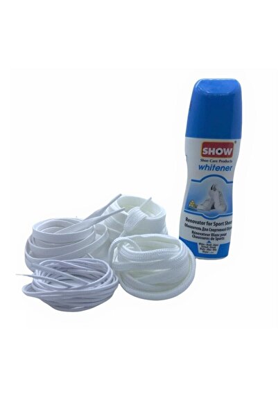 SHOW Likit Spor Deri Ve Kumaş Ayakkabı Bakım Boyası 75gr Beyaz 1 Adet 4 Çift ...