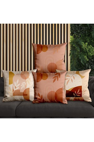 EJOYA Modern Designed 4-Piece Pillow and Throw Pillow Cover 45cm 113715