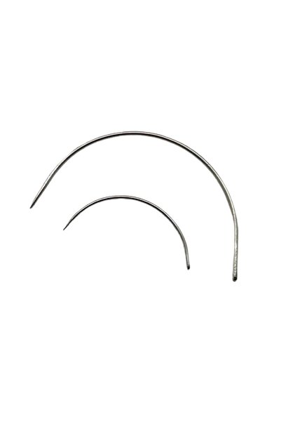 srtfootcare El Dikiş Eğri Saraç Iğnesi 2 Adet Deri El Aleti