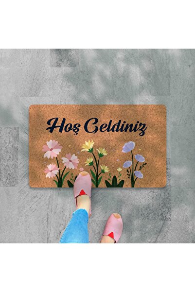 M&H Quality Modern Digital Printed - Welcome Written Mat, Non-Slip Base and Hooded Knitted Blouse
