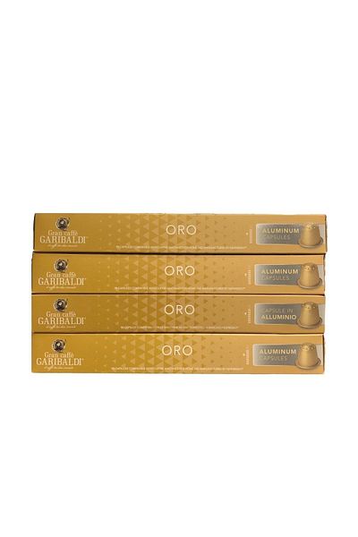 Nespresso Gran Caffè Garibaldi Compatible Oro Capsule Coffee 10 Pieces 4 Boxes