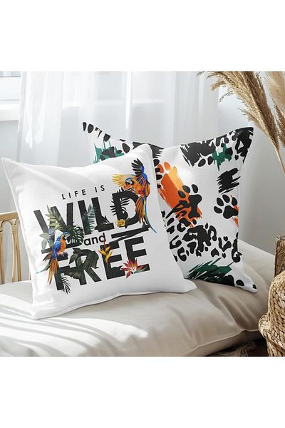 EJOYA Free Life Designed - 2-piece Pillow and Throw Pillow Cover 45cm 113446