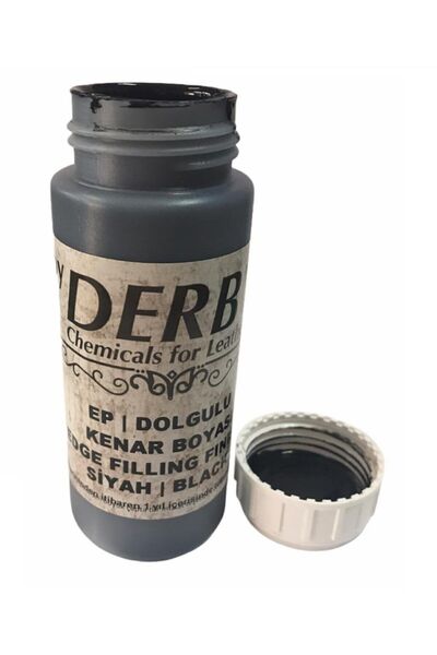 Derby Ep Silikonlu Deri Kenar Boyası Mat 100ml Leathercraft, Deri Hobi Siyah