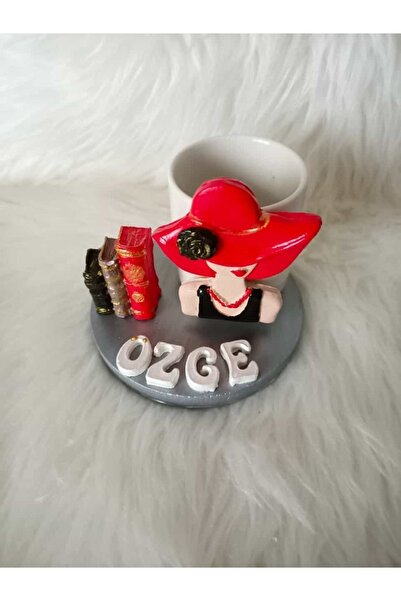 Süs Dükkanı Öğretmenler Günü Kitap Temalı Isme Özel Tasarım Kahve Fincanı Modeli