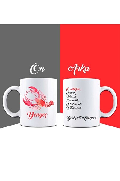 Genel Markalar Kişiye Özel Yengeç Burcu Kupa Bardak 85937