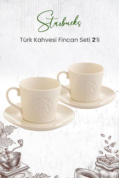 Starbucks Turkish Coffee Cup Set of 2