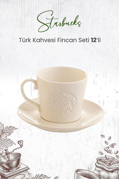 Starbucks Turkish Coffee Cup Set 12 Pieces