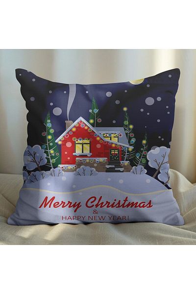 EJOYA New Year's Special Designed 2-Piece Pillow and Throw Pillow Cover 45cm