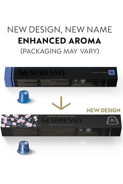 Nespresso Tokyo Vıvalto Lungo 5 Box 50 Capsules