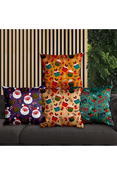 EJOYA New Year's Special Designed 4-Piece Pillow and Throw Pillow Cover 45cm 113730