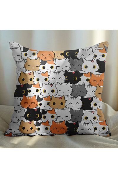 EJOYA 45cm Cute Cats Designed Pillow Set of 2 - 113527