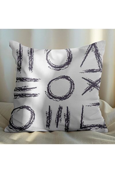 EJOYA Set de 2 perne cu design modern - 45 cm interior și husă de pernă 113464