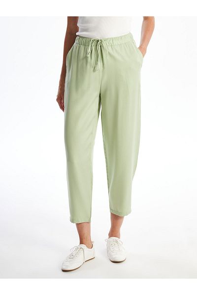 LC Waikiki Carrot Cut Women's Trousers with Elastic Waist