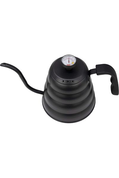 MIBRU Coffee drip pot w/ thermometer lid 1200ml black