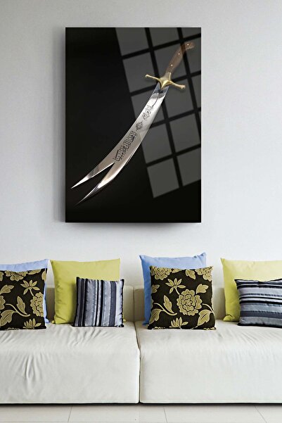 glassartdesign Hz. Ali'nin Kılıcı Zülfikar Cam Tablo 04