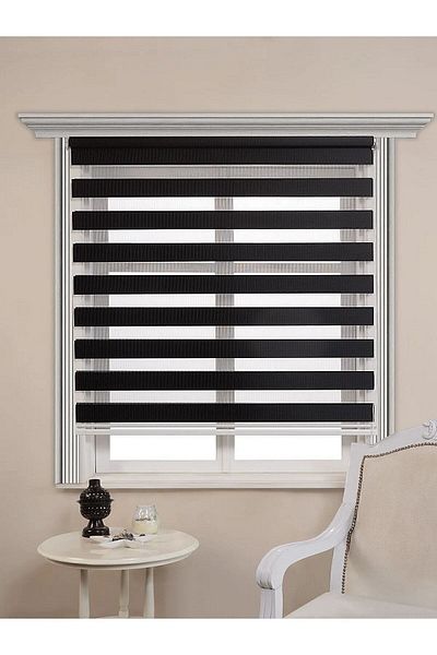 NetworkAvm Black Zebra Bamboo Sunshade - Non-Slice Aluminum Skirt