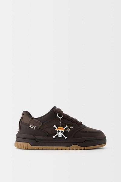 Bershka One Piece Skater Sneakers with Keychain Detail