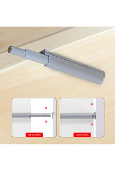 HOBİDABİ Dolap Kapak Bas Aç Mıknatıslı Kapak Basac 1 Adet Kapak Itici Dolap Kilidi Basılıp Açılan Hobidabi