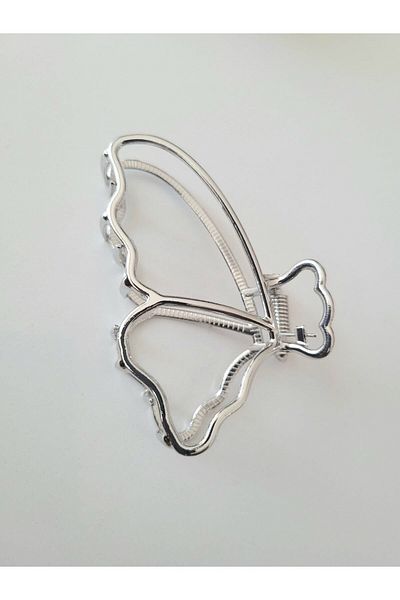 GÜLPEŞE Catarama metalica Fluture de culoare argintie