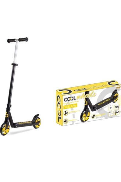 Cool Wheels سكوتر أصفر قابل للطي للأطفال من سن 8 سنوات فما فوق