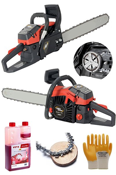 Lieber German Benzinli Profesyonel Çift Egzozlu 2.4 Hp 62 Cc Benzinli Ağaç Ke...