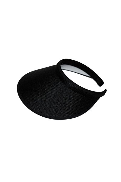 İşnar Pălărie neagră de damă cu vizor coroană