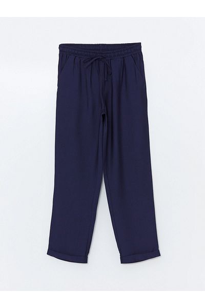 LC Waikiki Linen Look Elastic Waist Women's Trousers