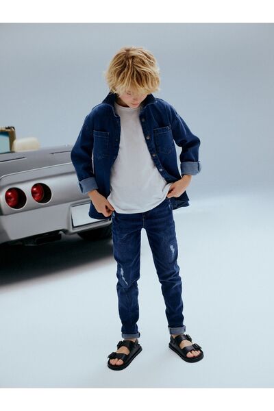 LC Waikiki Fiú kényelmes Jean Shirt Die