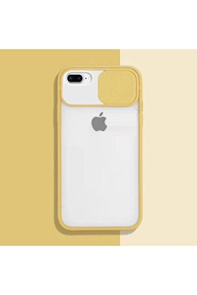 LoopCase Iphone 8 Plus Kılıf Kamera Lens Sürgülü Korumalı, Kenar Renkli, Arka...