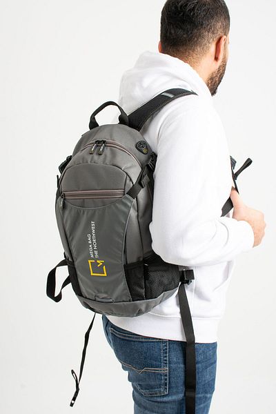 YOGII Σακίδιο πλάτης Kiev Unisex - Laptop, Σχολείο, Κάμπινγκ, Ταξίδια, Καθημερινή χρήση, Αδιάβροχο, Λεπτομέρεια πολλαπλών διαμερισμάτων