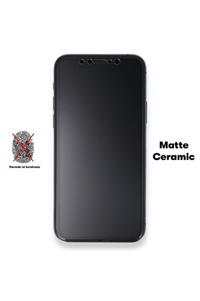 Dtech Iphone 8 Plus Cam Koruyucu Mat Seramik Nano 9d Ekranı Tam Kaplayan - Siyah