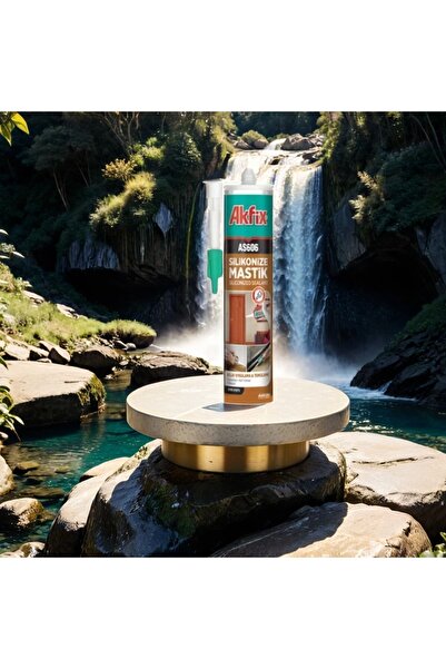 Akfix Silikonize Mastik Beyaz 500 gr