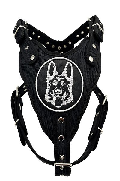 Tasma Market Black K9 German Shepherd Dog Chest Collar Chest Collar